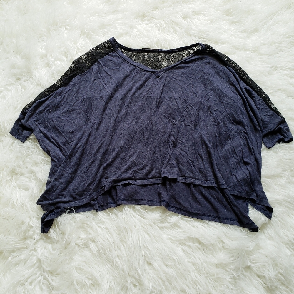 4 for $20 Flowy Draped Heathered Lace Blouse